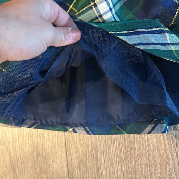 NWOT GIRLS TARTAN PLAID HOLIDAY DRESS SIZE 7 GYMBOREE - Picture 3 of 5